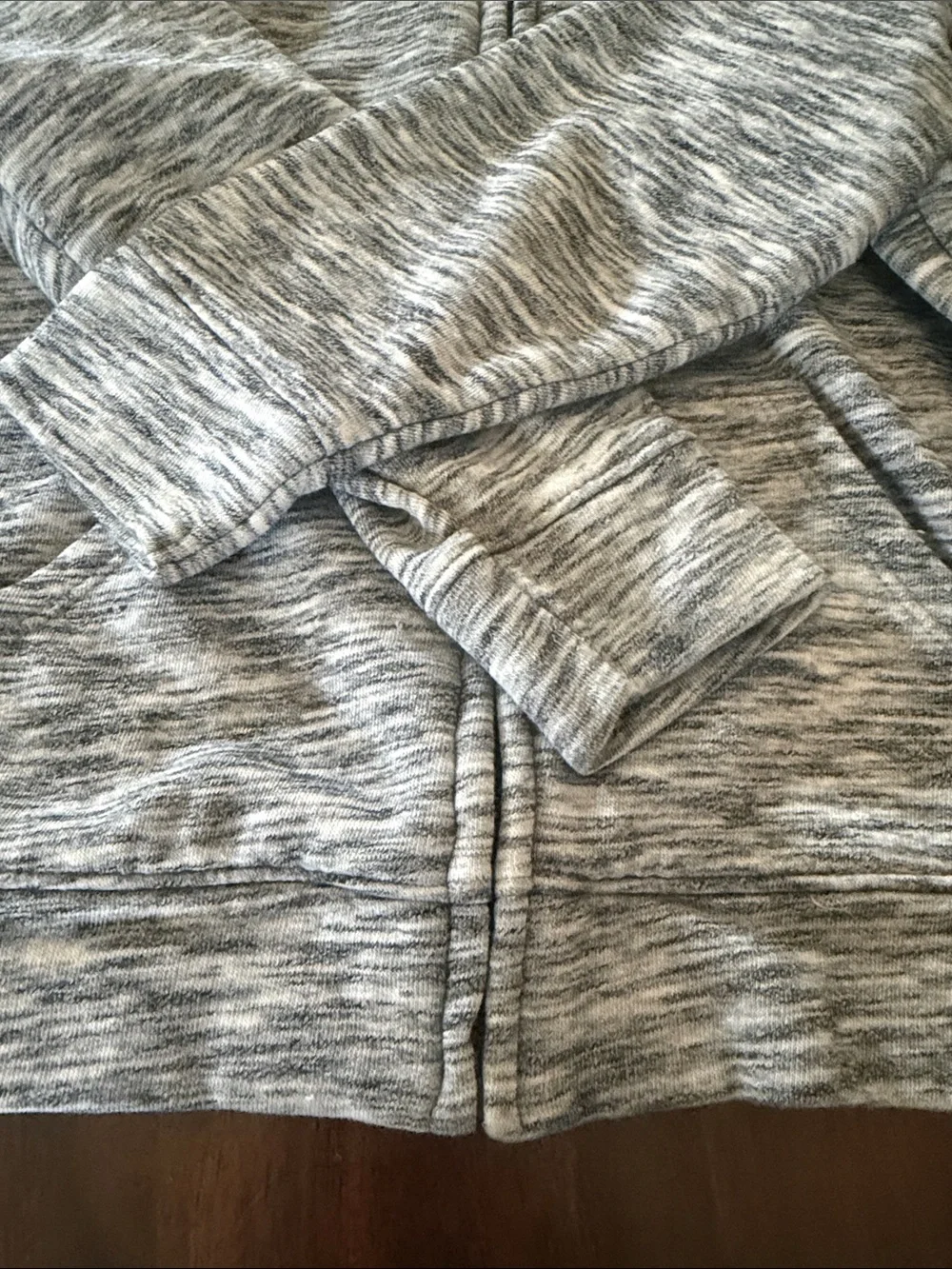 Old Navy Light Gray Heather Front Zip Hoodie
